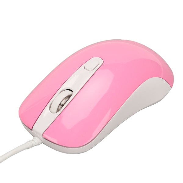 Kablet Gaming Mus RGB Bakgrunnsbelyst 3500DPI 4 Knapp Ergonomisk Design Kablet Datamus Rosa