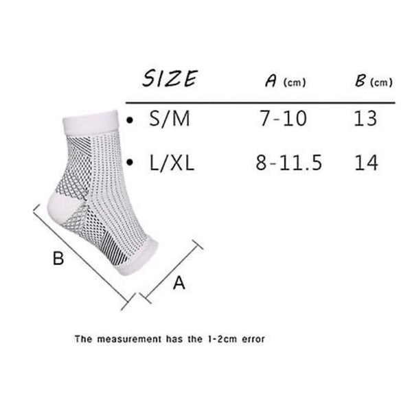 5-pak SootheSocks For Neuropati Kompresjons Ankel Kompresjons Strømper full black 2pairs-S M