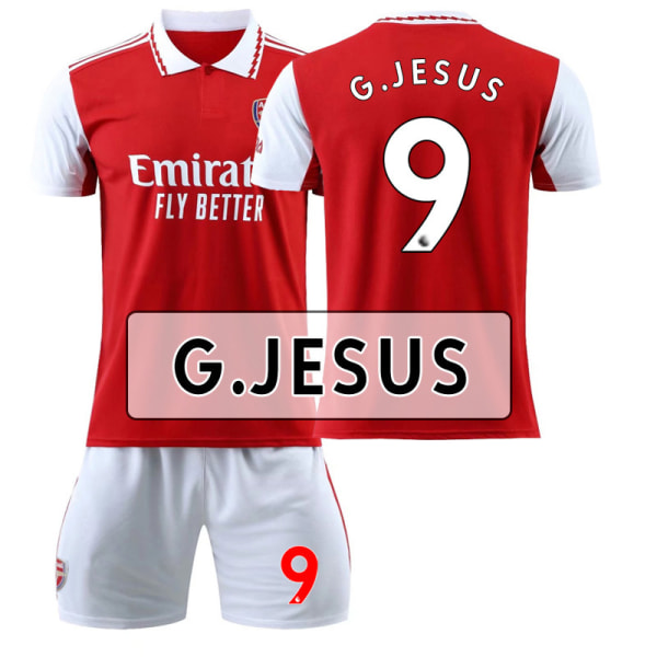 22 Arsenal tröja hemmaplan NO. 9 Jesus tröja XS(155-166cm)
