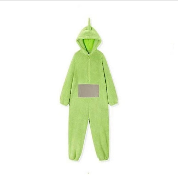 Koti 4 väriä Teletubbies Cosplay aikuisille Hauska Tinky Winky Anime Dipsy aa-laa Po Pehmeä pitkähihainen pala Pyjama puku green L