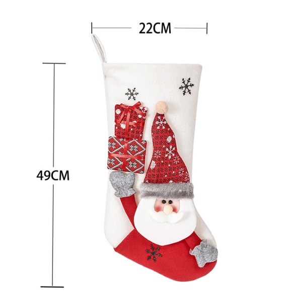 Julstrumpor för julgransprydnader Kid hängsmycke presentpåse 1