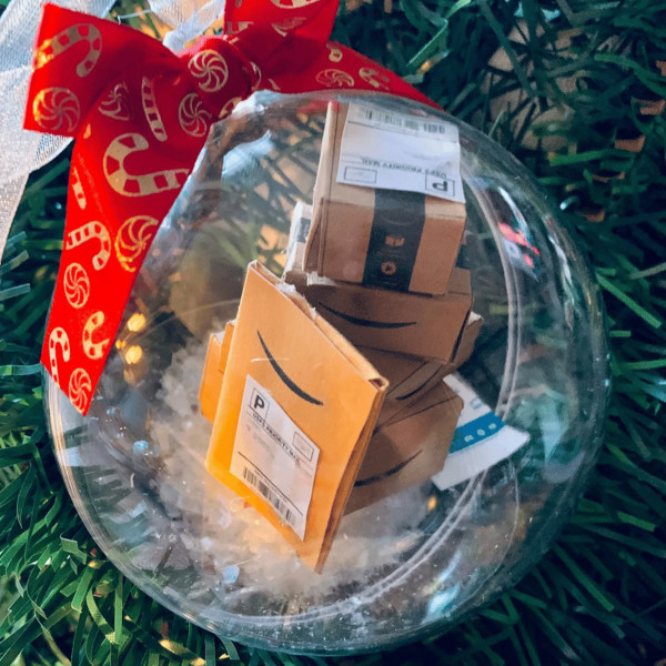 Minipack pynt, jul liten ekspressboks pynt