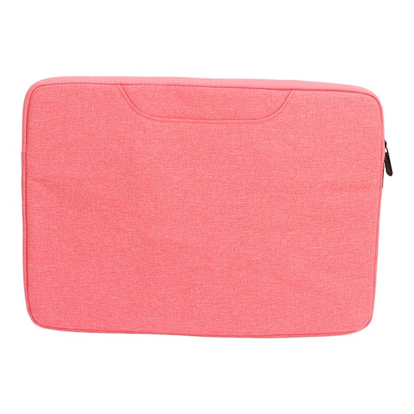14,1–15,4 tommers Laptop Håndveske Metallglidelås Stor Kapasitet Beskyttende Laptop Sleeve Veske Rosa