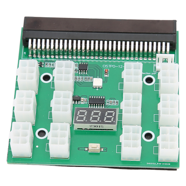 Power Breakout -kortti, 12 porttia, 6-nastainen, 1600 W:n palvelinvirtalähteen jakelulevy, adapteritarvikkeet, 12 V
