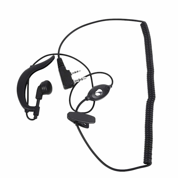5 stk. Walkie Talkie Headset Profesjonell K Hode Støyreduksjon HiFi Lyd Justerbar 2 Pin Radio Ørepropp for Baofeng Walkie Talkie