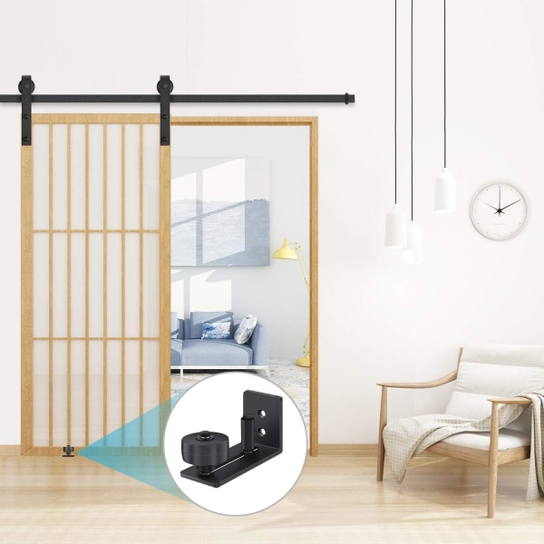 Skyvedørssystem løpeskinne, gulvstyrt skyvedør