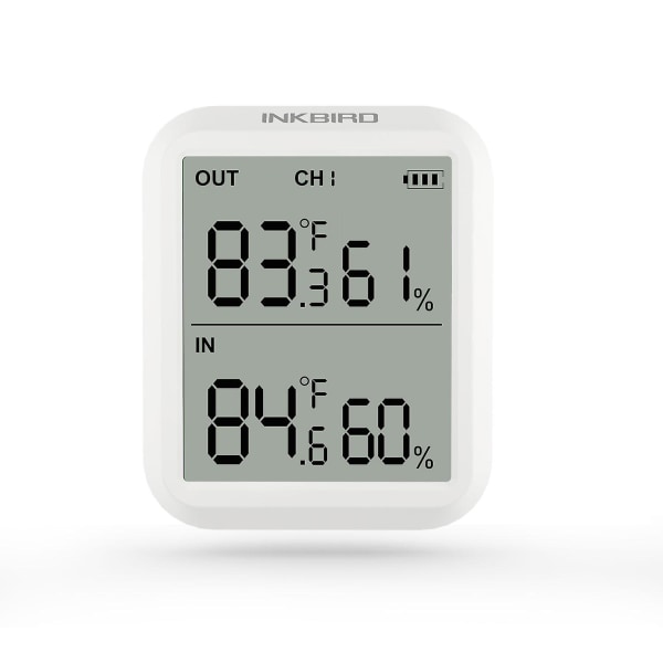 Inkbird Ith-20 20r Digital termometer Elektrisk Hygrometer För Temperatur Luftfuktighet Fjärrmätning För Väderstation Bastu 20R d 1 Transmitter