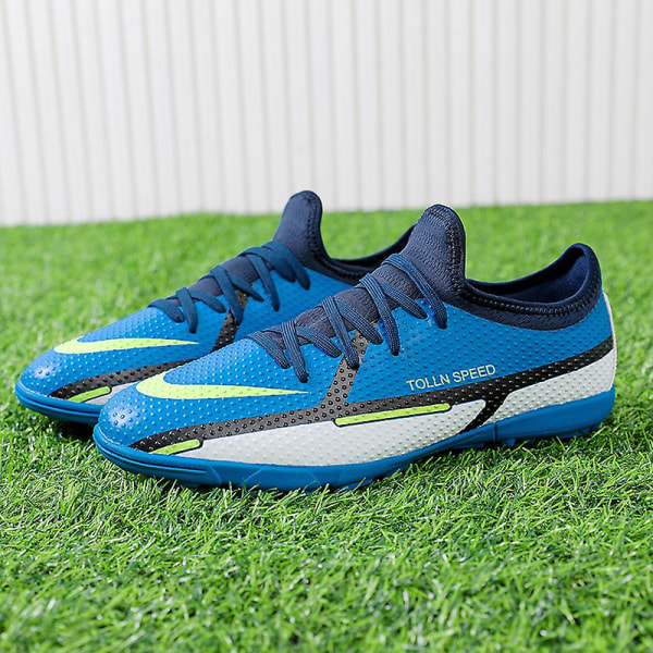 Fotballsko for menn Anti-skli Fotballsko for herre Grass Fotball Sneakers 2K23001-1 Blue 35