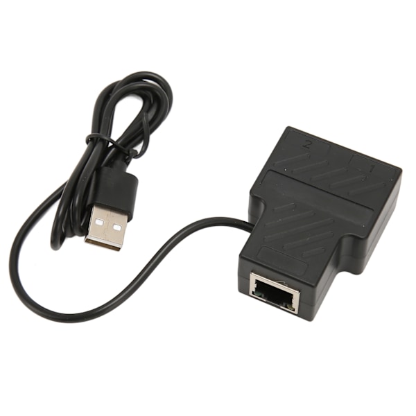 RJ45 Splitter Adapter 1 til 2 100Mbps Plug and Play Ethernet Splitter Stik LAN Netværksstik til Cat5 Cat5e Cat6 Cat7 Cat8