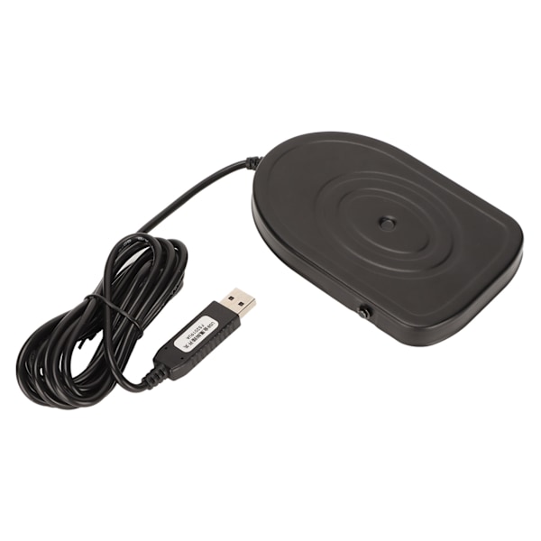USB-jalkapedaali, multimedian hallinta, herkkä ohjaus, ergonominen muotoilu, vahva metallinen USB-jalkakytkin PC-peleihin ja mediaan
