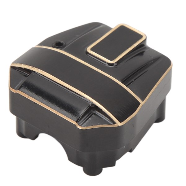 Axelkåpor i mässing, svart hård beläggning, guld axeldifferentialkåpa för Axial SCX10 Pro 1/10 RC Crawler AXI03028 chassi