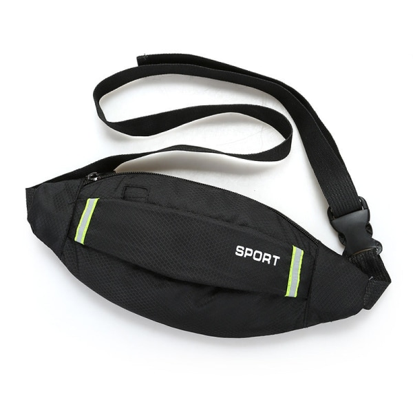 Mænd Kvinder Fanny Pack Taljetaske Sport Udendørs Tyverisikringslomme Rejser tætsiddende usynlig bæltebudbringer Fluorescent Green 30*12*1