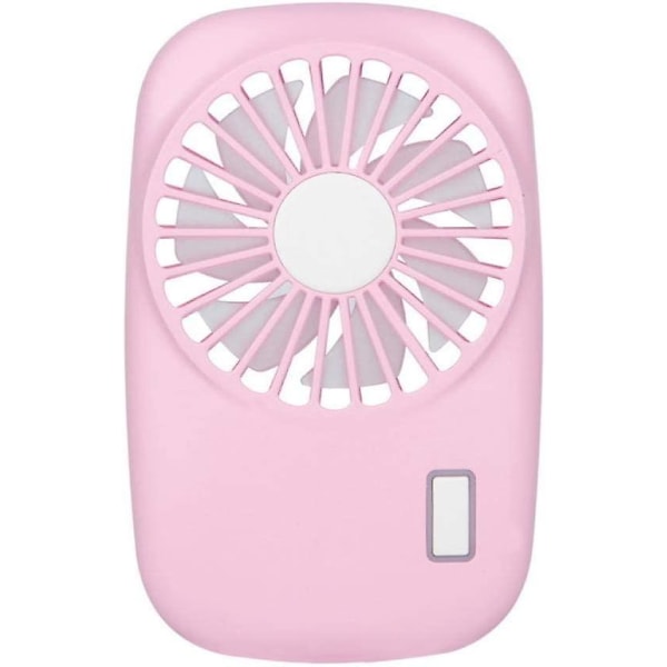 Pocket Fan Mini Kraftfull liten personlig bärbar fläkt Justerbar hastighet USB Uppladdningsbar kyl-rosa