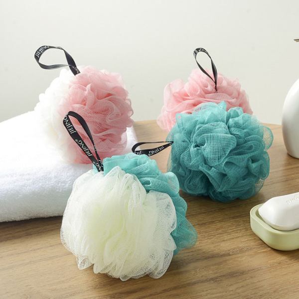 Luffa, Luffa-svamp for kvinner og menn, Dusj Luffa Sett om 3 (Svart)