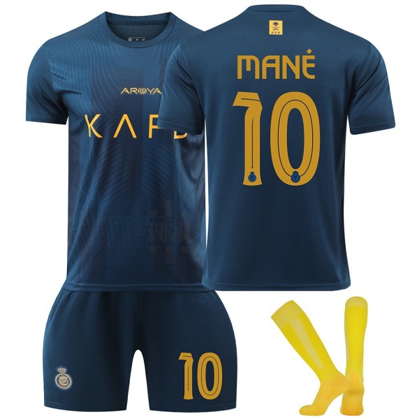 2023-24 Riyadh Victory Udebanetrøje nr. 7 Ronaldo 10 Mane Saudi League Fodboldtrøje Sportswear Dragt XL