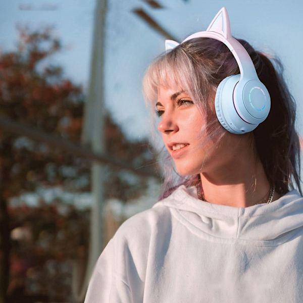 Bluetooth-kuulokkeet Langattomat kuulokkeet PINK