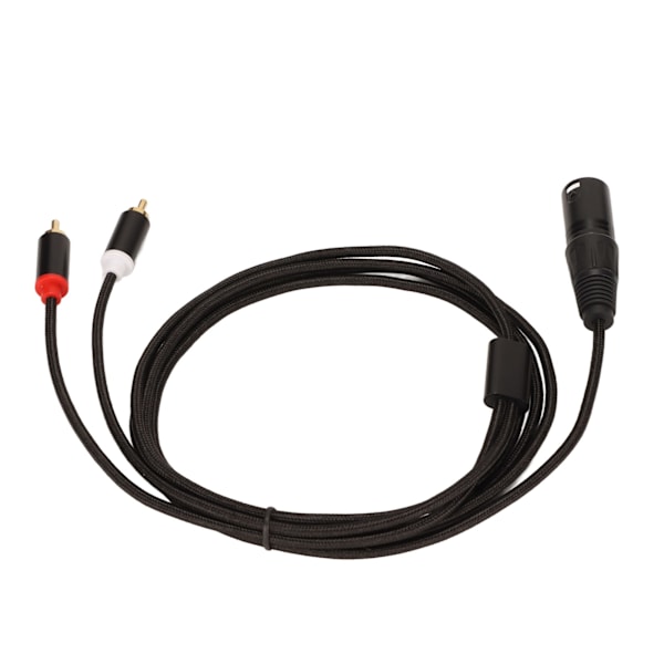 XLR Uros - 2 RCA Kaapeli HiFi Kirkas Signaali Häviötön XLR Y-jakokaapeli Mikserille Aktiivikaiuttimelle Mikrofonille 2m / 6.6ft