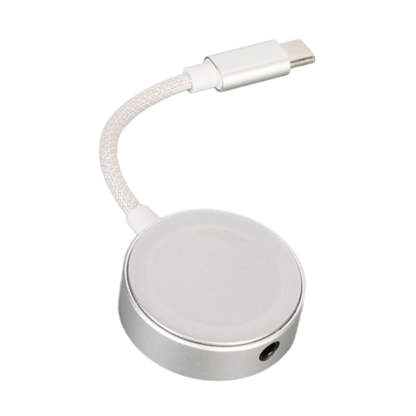 2 in 1 Type C - 3,5 mm kuuloke- ja laturisovitin, High Fidelity -ääni ja PD 60 W:n pikalataus, hopea