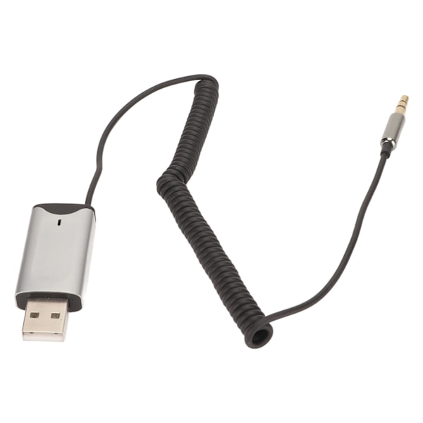 BT AUX Adapter USB 2.0 til 3.5mm Enkel Tilkobling Innebygd Mikrofon 10m Avstand AUX BT Mottaker for Bil Hjemmedatamaskin