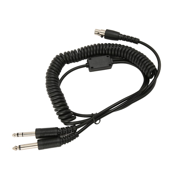 Mini XLR 5 Pin Plugg til GA Dobbel Plugg Headset Adapterkabel for David Clark Avcomm ASA for Dobbel GA PJ055 PJ068 Jack