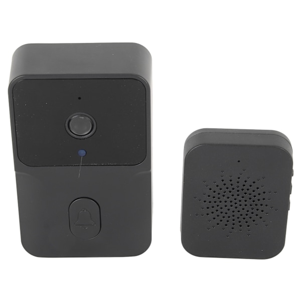 WIFI Video Dørklokke HD 1080P IR Nattesyn Fjernbetjent Visuel Intercom Dørklokke til Hjemmet Sort