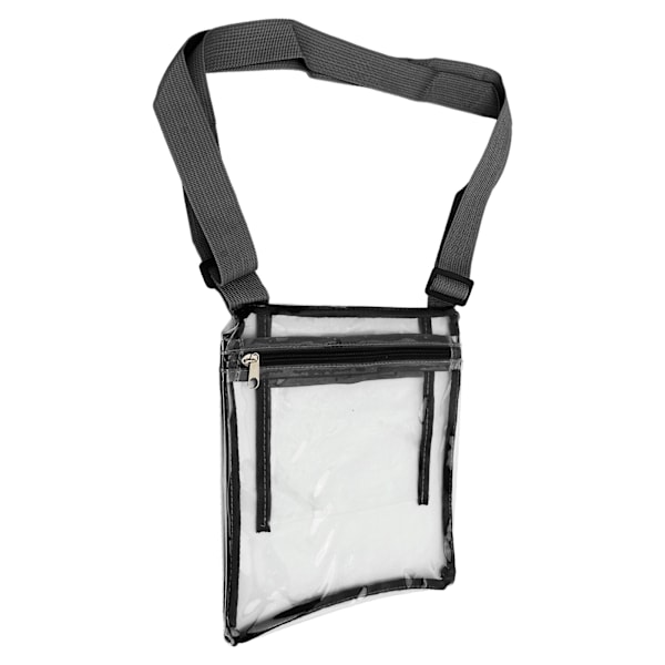 Transparent Taske PVC Vandtæt Transparent Pung Bærbar Klar Taske til Rejser Musikfestival Sort