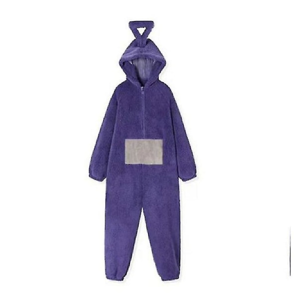 Hjem 4 farger Teletubbies Cosplay for voksen Morsom Tinky Winky Anime Dipsy Laa-Laa Po Myk langærmet bit Pyjamas kostyme purple L