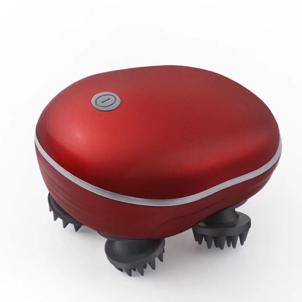 Elektrisk hovedmassageapparat til kat vandtæt kropsmassager red