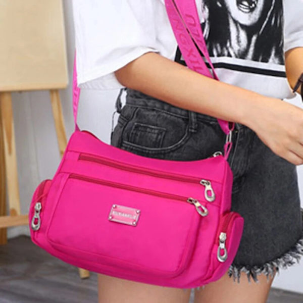 HHL Fashion Dam vattentät Crossbody axelväska Dam Tote Messenger Bags Stor kapacitet Väska Multifunktionell unisex handväska
