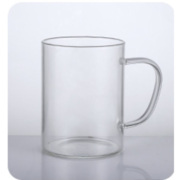 Creative transparent glastandborstkopp, munvattenkopp,