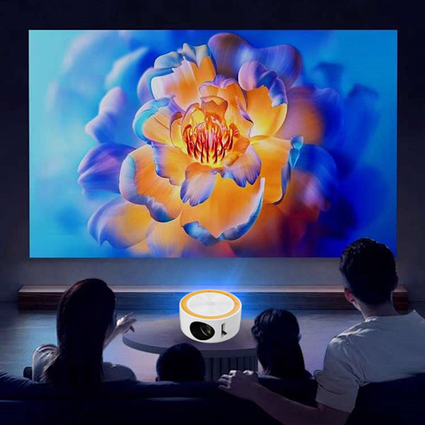 LED Mobil Video Miniprojektor Hjemmekino Mediaspiller Barn A2-USB Plug