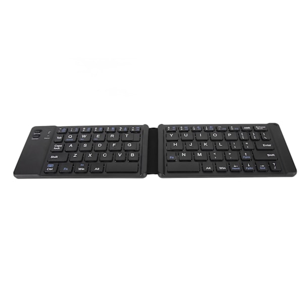 Sammenleggbart Bluetooth-tastatur, slank lommeformat, bærbar trådløst tastatur for Windows7 8 nettbrett, bærbar PC, mobiltelefon, svart