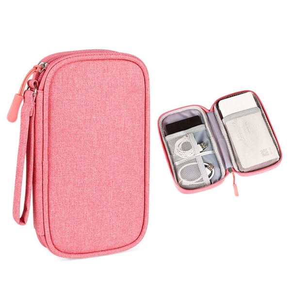 Förvaringsväska för digitala tillbehör PINK pink S