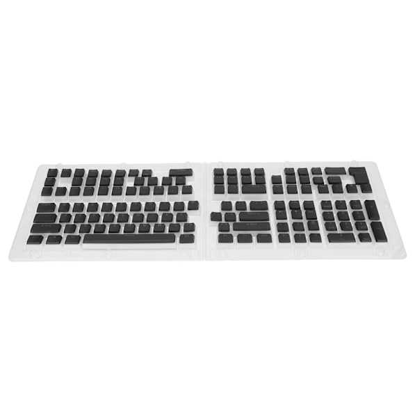 Tangentbordstangenter 129 Tangenter Pudding Transparent OEM Höjd PBT Tvåfärgsformsprutning DIY Tangentbordstangenter Svart