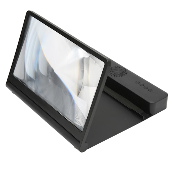 Puhelimen Näytön Suurennuslasi 3D HD Suurennusprojektorinäyttö Bluetooth-kaiuttimella Elokuville Videoille Peleille Musta