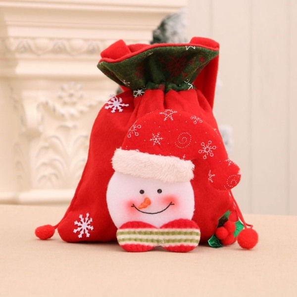 Julegavepose med snøre julegave dukkepose 2
