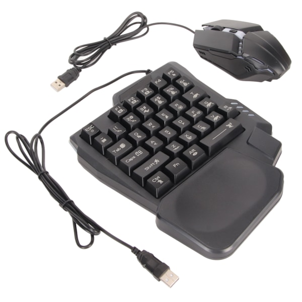 Halv Hånds Gaming Tastatur og Mus Combo Kablet Gaming Mus Konverter for Android for Harmony for IOS 10.0‑13.3