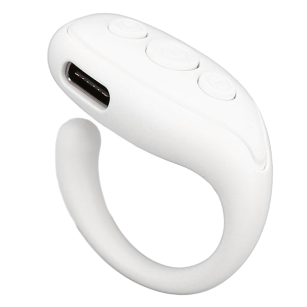 Mobiltelefon Bluetooth Fjernkontroll ABS Ringform Lang Batterilevetid Kamera Fjernutløser for Nettbrett Hvit