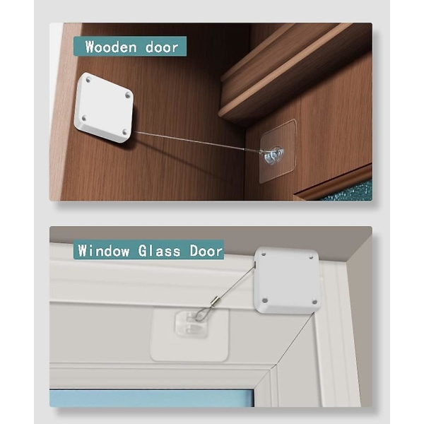 2 automaattista ovensulkijaa, ei-lävistettävät automaattiset ovensulkimet