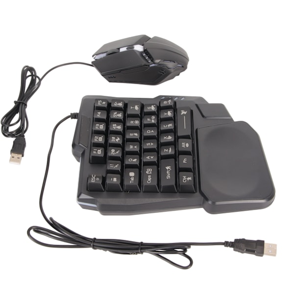 Halv Hånds Gaming Tastatur og Mus Combo Kablet Gaming Mus Konverter for Android for Harmony for IOS 10.0‑13.3