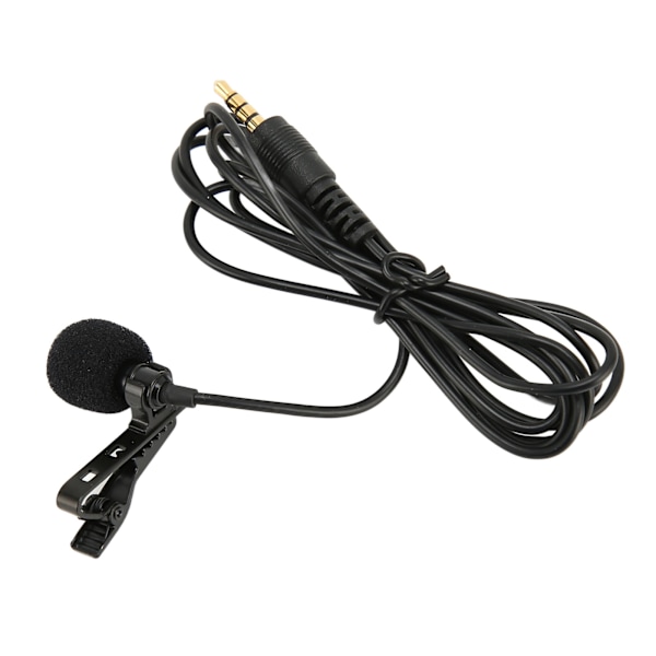 Lavalier Myggmikrofon Profesjonell Støyreduserende Clip On Mygg Mic for Podkasting Innspilling Vlogging