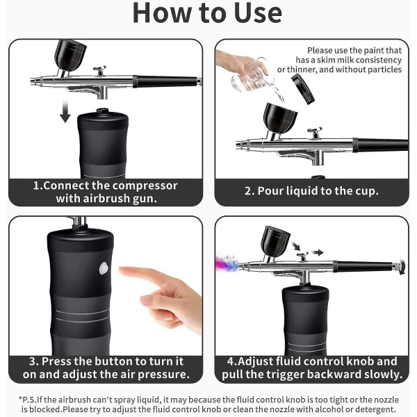 Airbrush Kit kompressorilla