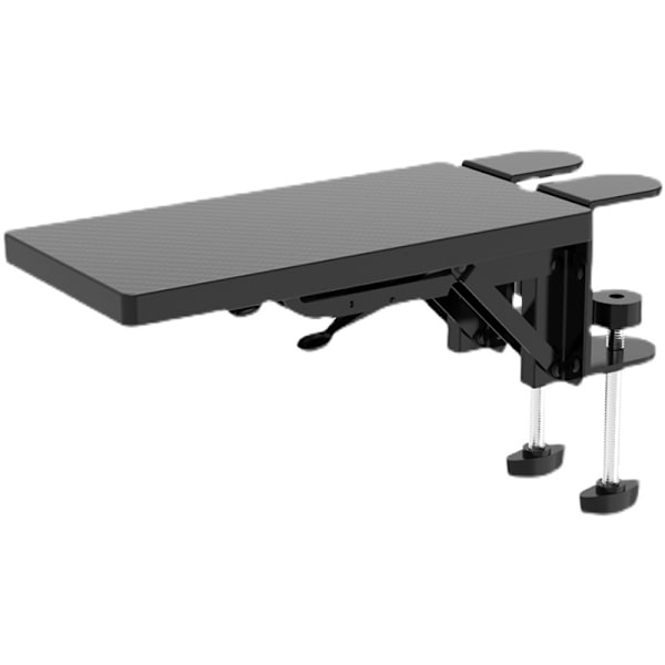 Skrivebordsarmlæn Sort Ergonomisk Design Robust Holdbar Klemme På Computerarmlæn til Stationær Computermus Sort