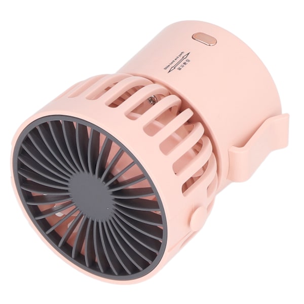 Halsvifte 3.5W 3 Moduser 45 Grader Opp og Ned USB-Lading Håndfri Bærbar Halsvifte for Hjemmekontor Reise Rosa