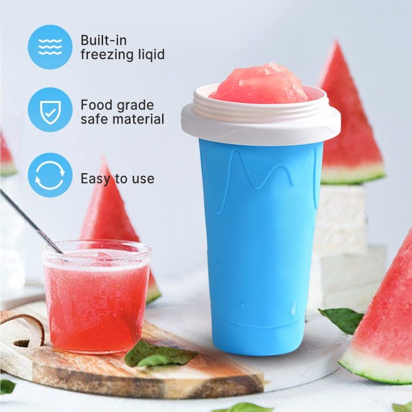 Pinch Fryser Smoothie Kop Sommar Smoothie Kop (grøn) Grön med lock