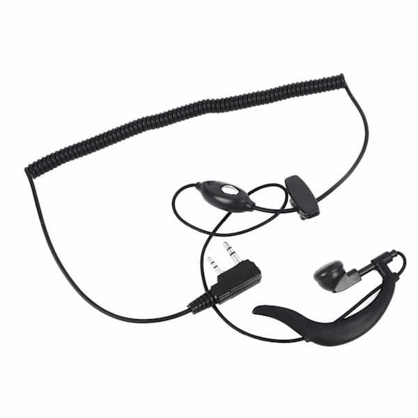 5 stk. Walkie Talkie Headset Profesjonell K Hode Støyreduksjon HiFi Lyd Justerbar 2 Pin Radio Ørepropp for Baofeng Walkie Talkie