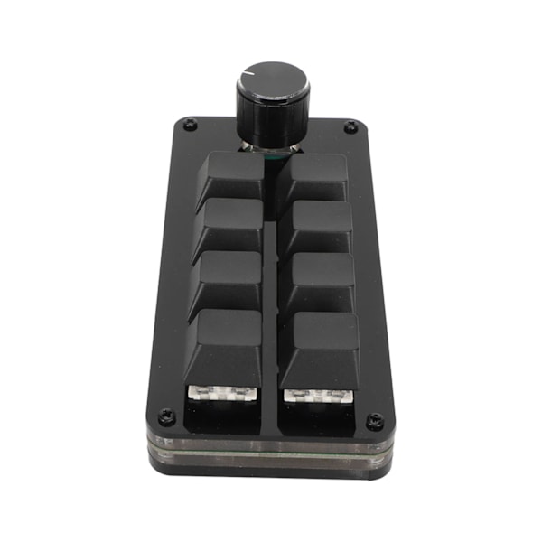 Mini 8-knapps tangentbord med ratt, anpassningsbar programmering, hot-swappable, blå brytare, tangentbord med kabelseparation, makro, mekaniskt tangentbord