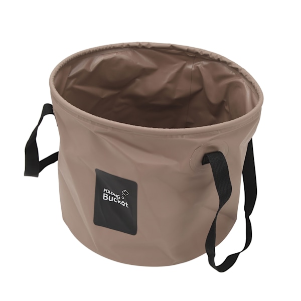 20L Portabel Campinghink PVC Vikbar Vattenhink Hög Kapacitet Hopfällbar Behållare för Utomhusaktiviteter Sandfärg