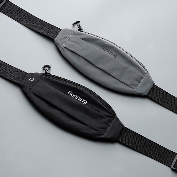 Mænd Kvinder Fanny Pack Taljetaske Løbe Små Udendørs Sport Reflekterende Lommer Vandtætte Kan sendes på missioner Reflective Rose Red 7 inches