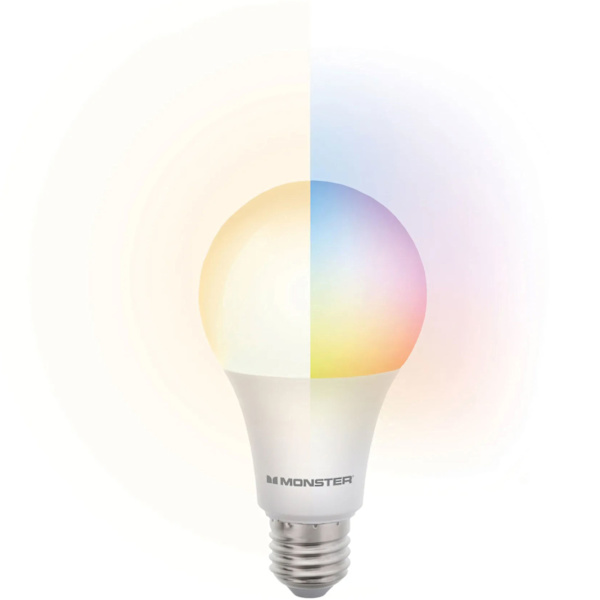 LED-lampe E27 RGB med fjernkontroll